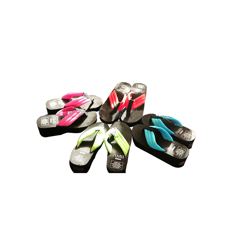 Top Suppliers Indoor Slipper Shoes - 2020 Fashion Ladies EVA Wedges Flip Flops Sandal Comfort Slipper – WEFOAM