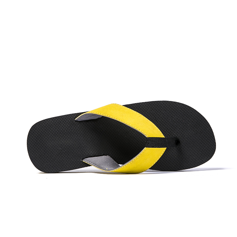 Leading Manufacturer for Rubber Thongs - Latest design simple yellow wide strap slipper thong flip flops – WEFOAM