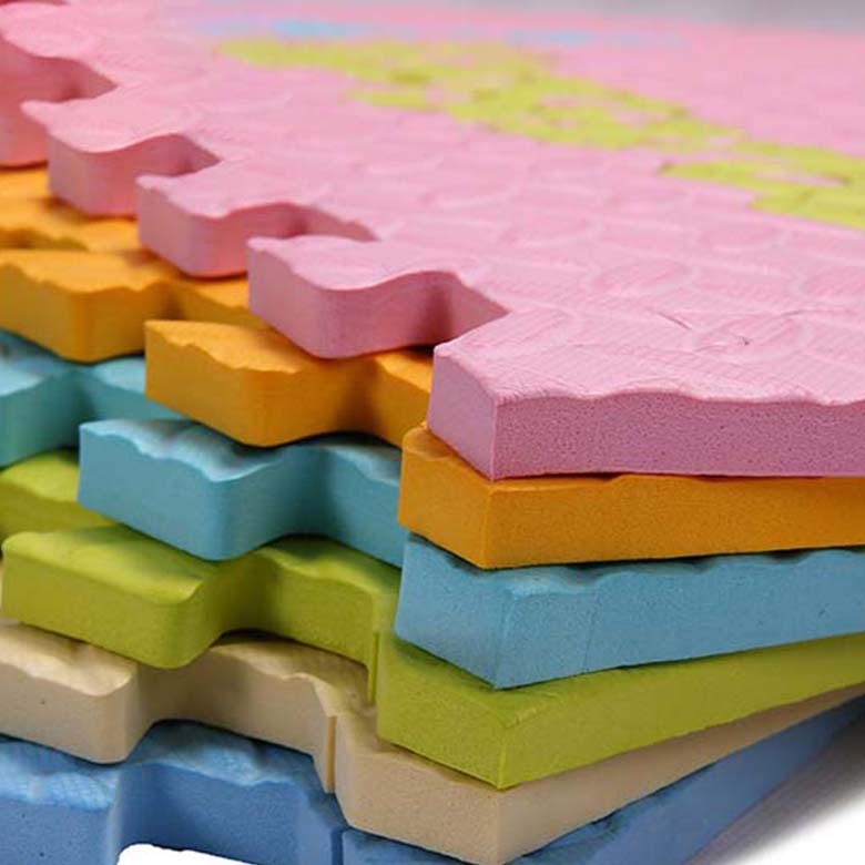 Maßgeschneiderte Schaumstoff-Puzzle-Übungsmatte mit Farbdruck zum Verkauf