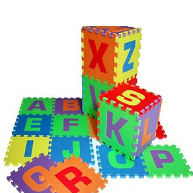 Cu alfabet educațional de înaltă calitate, desen animat cu animale ecologic, spumă eva, podea educațională pentru copii, covoraș de puzzle