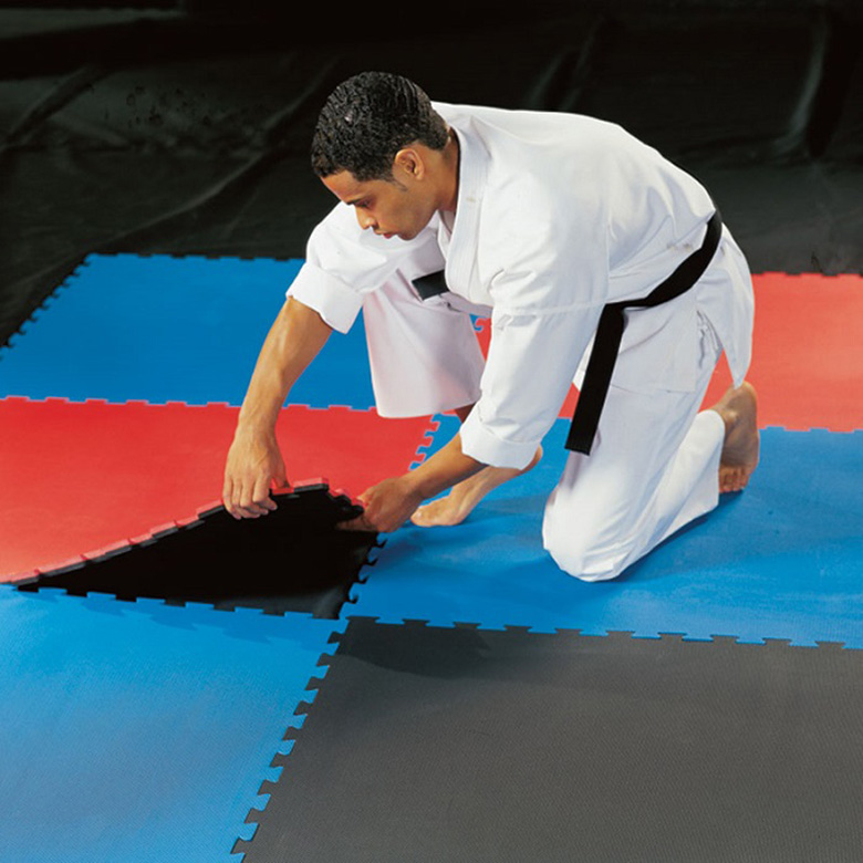 Thick big size anti slip eco friendly soft martial mat EVA taekwondo reversible training mats art tatami karate
