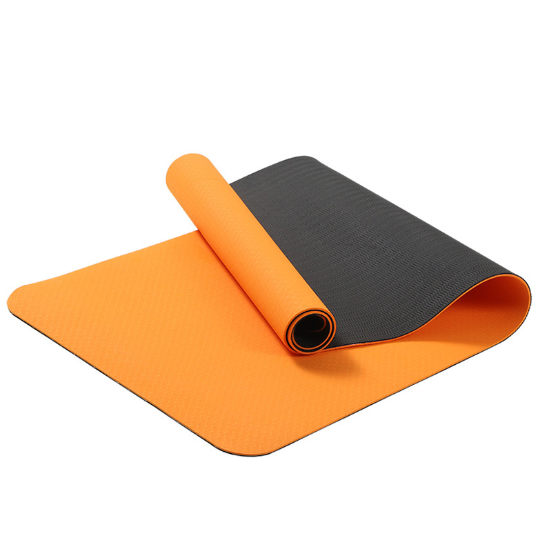 Tapis de yoga multicolore haute densité, antidérapant, écologique, pliable, doux et durable, avec Double couche