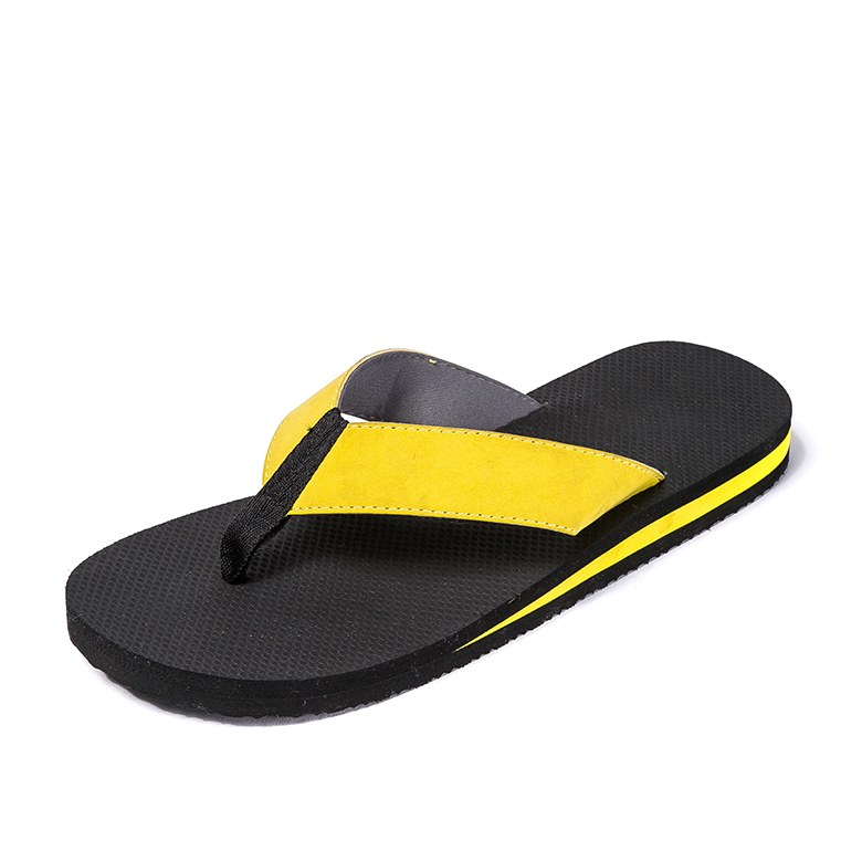 Belo chinelo de verão com contraste de cores e design de calçado chinelo