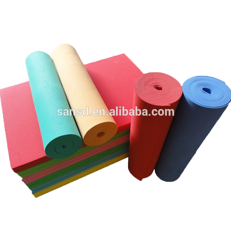 Anti-slip high elasticity exercise floor sheet raw material eva sheet board for footwear