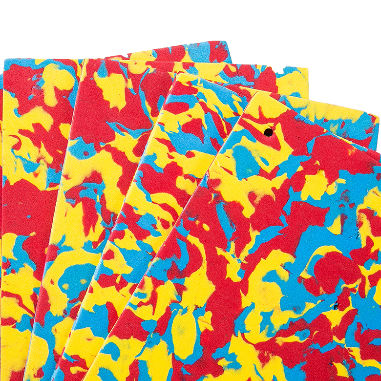 China manufacture camouflage design waterproof eva foam shoe insole material rubber eva sheet