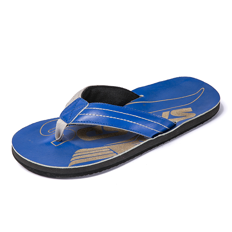 2020 hot sale Men's monogram printing slipper eva rubber sole sheet flip-flop