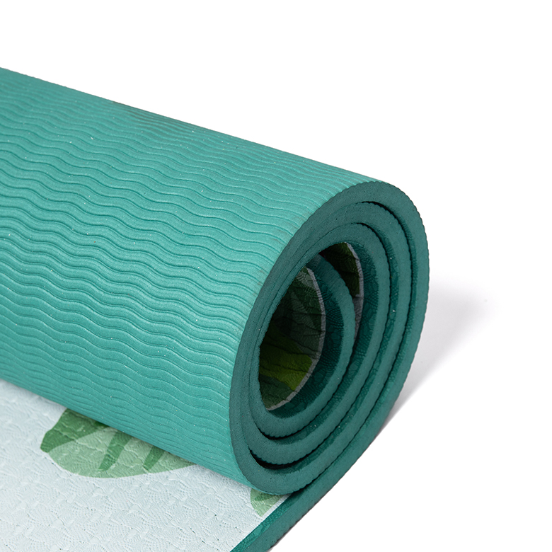 China vendor odor resistant double side eco friendly non slip  tpe design yoga mat for hot yoga bikram ashtanga sweaty workouts