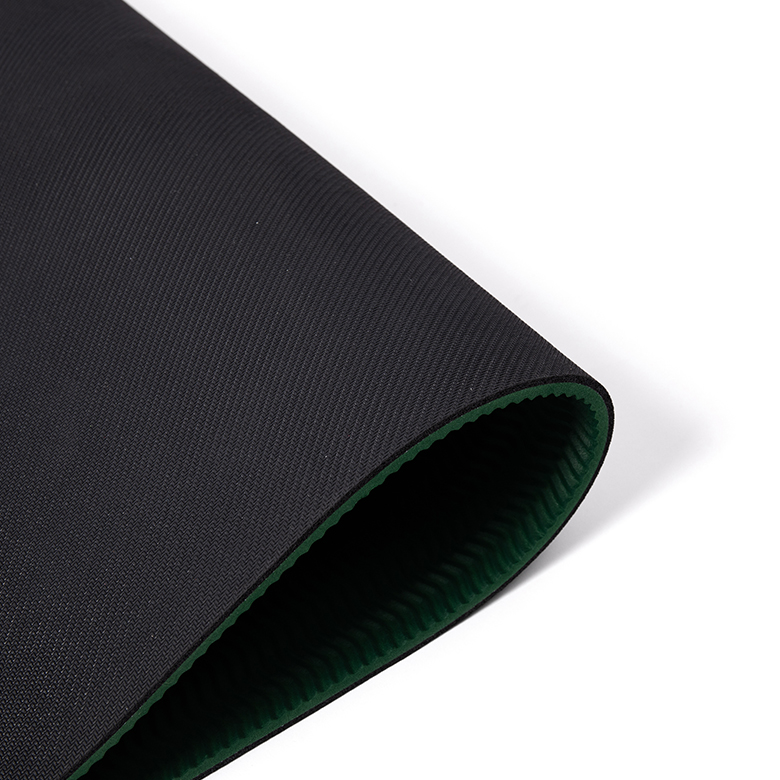tùy chỉnh in không mùi trọng lượng nhẹ cực lớn kích thước chống trượt màu đen màu xanh lá cây hai lớp thảm yoga cao su tự nhiên