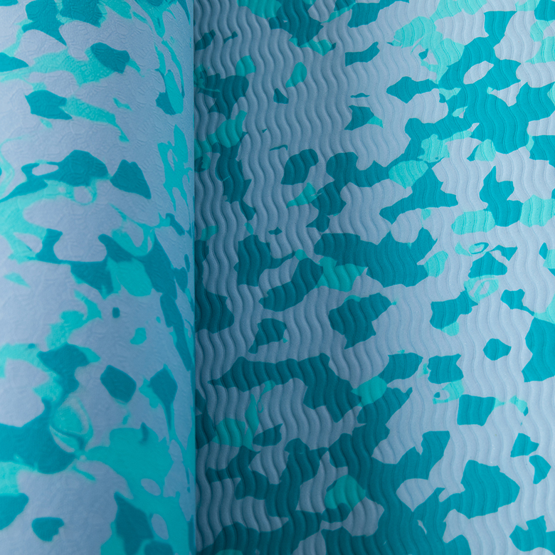 custom print odorless lightweight extra large size eco friendly camouflage camo yoga mat 3mm eva