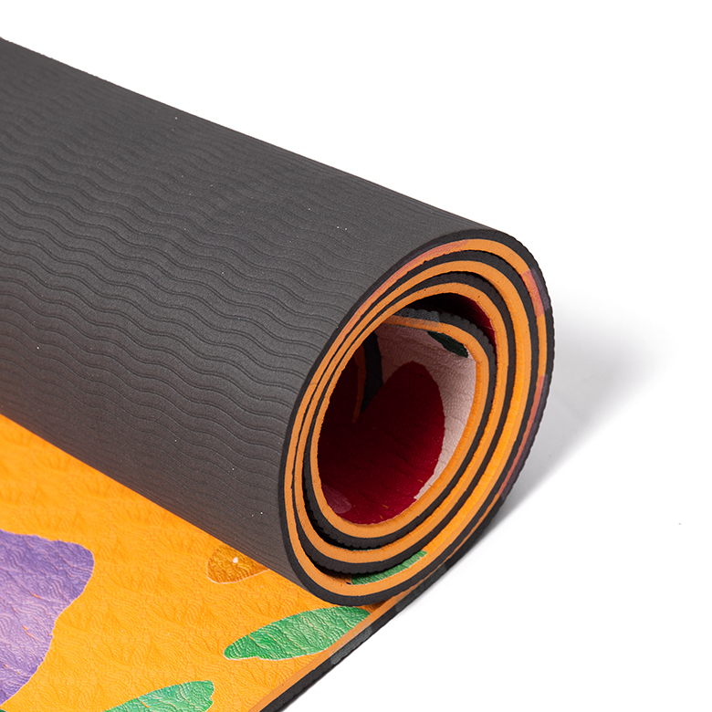 Factory supplied Cork Mat Yoga - 2020 trendy cheap price eco friendly non slip fitness exercise  color  pilates fitness workout  tpe printed yoga mats – WEFOAM