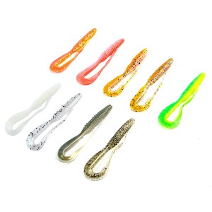WHLN-ZH013 8cm 2.7g 9 Colors Soft Worm Fishing Lure