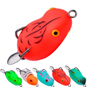WHSB-FR039 7g 4.5cm 5 Colors Soft Frog Fishing Lure
