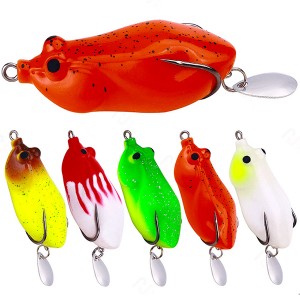 WHNS-FO020NP 12.8g 6cm 5Colors Soft Frog Lure