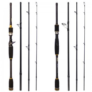 WH-R018 Fishing Rod 4 Section Carbon Fiber Rod