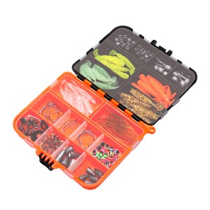 WH-S121-205pcs Soft Fishing Lure And Accessory Combo