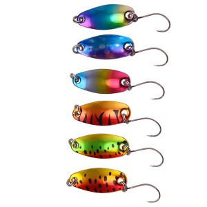 WHXY-543 3cm 2.5g 6Colors Metal Spoon Lure