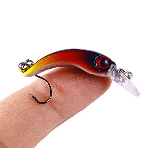 WHNS-MI163 4cm 1.5g 8 Colors Artificial Mini Minnow Fishing Lure