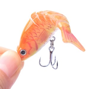 WHQQ-CC24 6cm 4.7g 5 Colors Mini Multi Jointed Fishing Lure