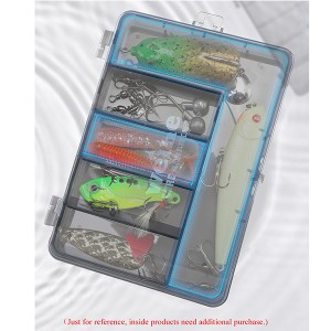 WH-HB209 Grey Translucent Fishing Tackle Box