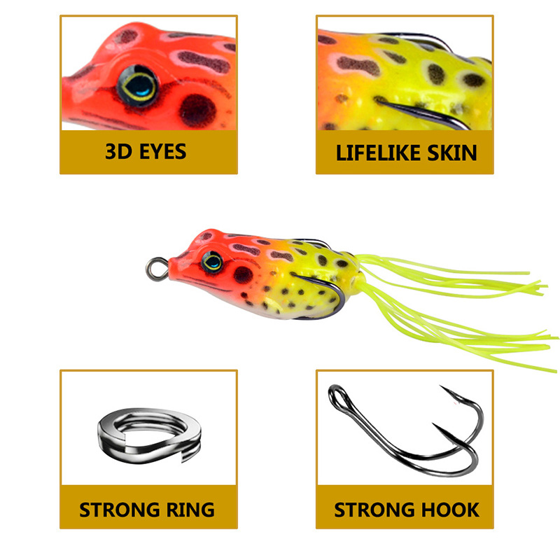China WHYY-239 Topwater Soft Frog Fishing Lure manufacturers and
