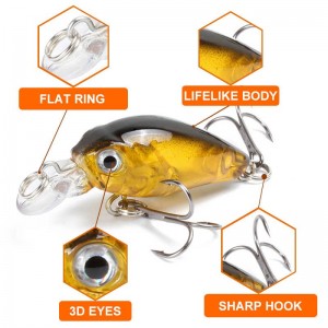 whuy-333 4.5cm 4.2g crankbait artificial fishing lure