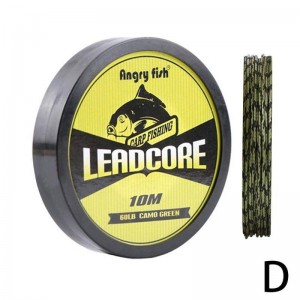WHYL-L008  10m Carp Covered Leadcore Wire Fishing Braid Line 