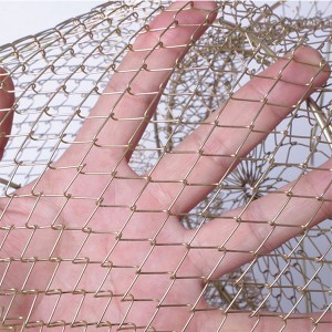 WHLD-0010 Folding steel wire Metal fish basket