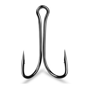 WHSB-8001 1#-6# 2/0#-4/0# Double Fishing Hook High Carbon Steel Barbed Hook