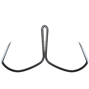 WH-H059 Hot sale 5pcs/set high quality high carbon steel black anchor treble fishing hooks