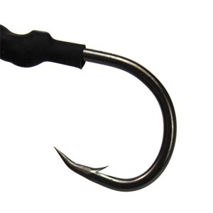 WH-H022 1/0-10/0 high carbon jig hook steel fishing single hook fishing assist hooks with barb