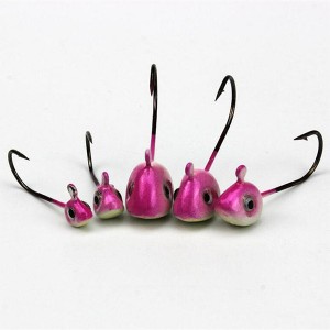 WH-H031 1g/2g/3g/4g/5g/0.5g carbon steel small fish-shaped jig heads fishing hooks