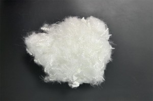 Stuffing hollow polyester down like fiber