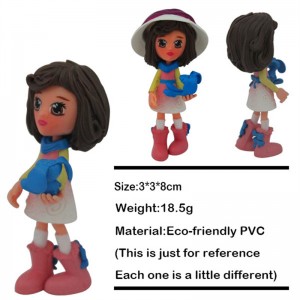 Factory making Mini Cartoon Character PVC Figure Toys