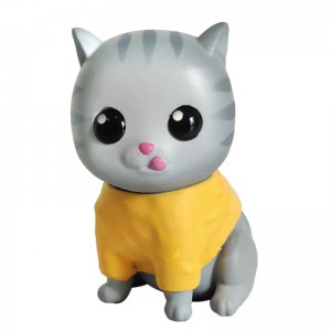 Hot-selling Customized PVC Animal Figurine Toy Model 3D Printing Cartoon Cat Action Figures