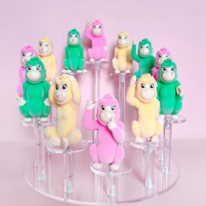 Fuzzy Chimp – Small Plastic Animal Toys WJ0070 Little Fuzzy Chimp toys Figure