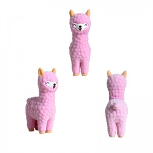 Factory For Dihua OEM Kids Children Model Toy Collection 3D Flocking Animal Plastic Figure Toy
