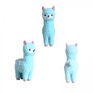 Super Lowest Price Dihua Custom PVC Material Cartoon Mini Animal Flocking Action Figures Flocked Toys