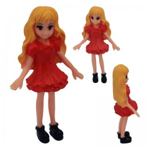 Mini Plastic Little Beauty Girl Toy Fashion Doll For Capsule