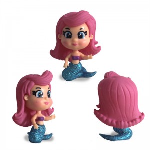 Europe style for Custom 3D Sculpture Figurine Mini Mermaid Cake Topper 3D Model Toy