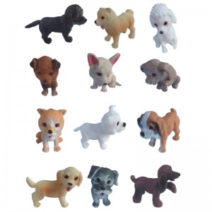 Plastic Injection Toy WJ3001 Realistic Puppy Figurine Toys For Kids