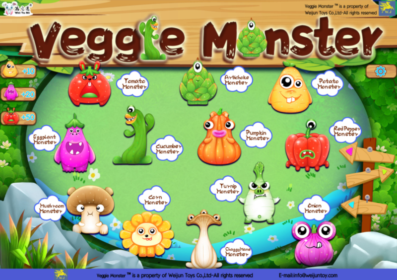 Veggie Monster toys from Weijun