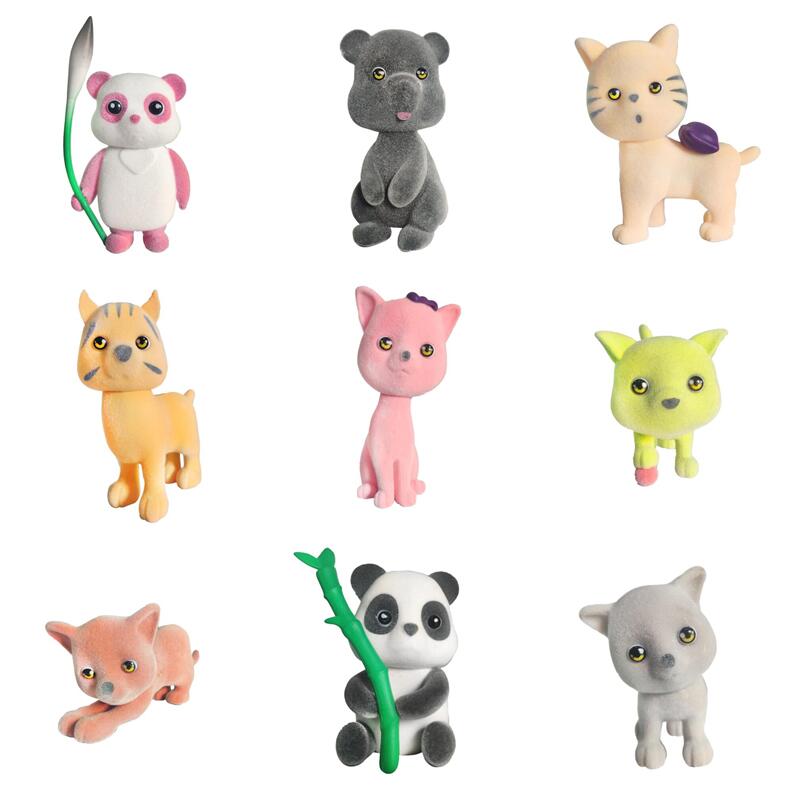 Rapid Delivery for Mini Animal Flocked Toy - 9 Animal & Wild Animal Figures – Weijun