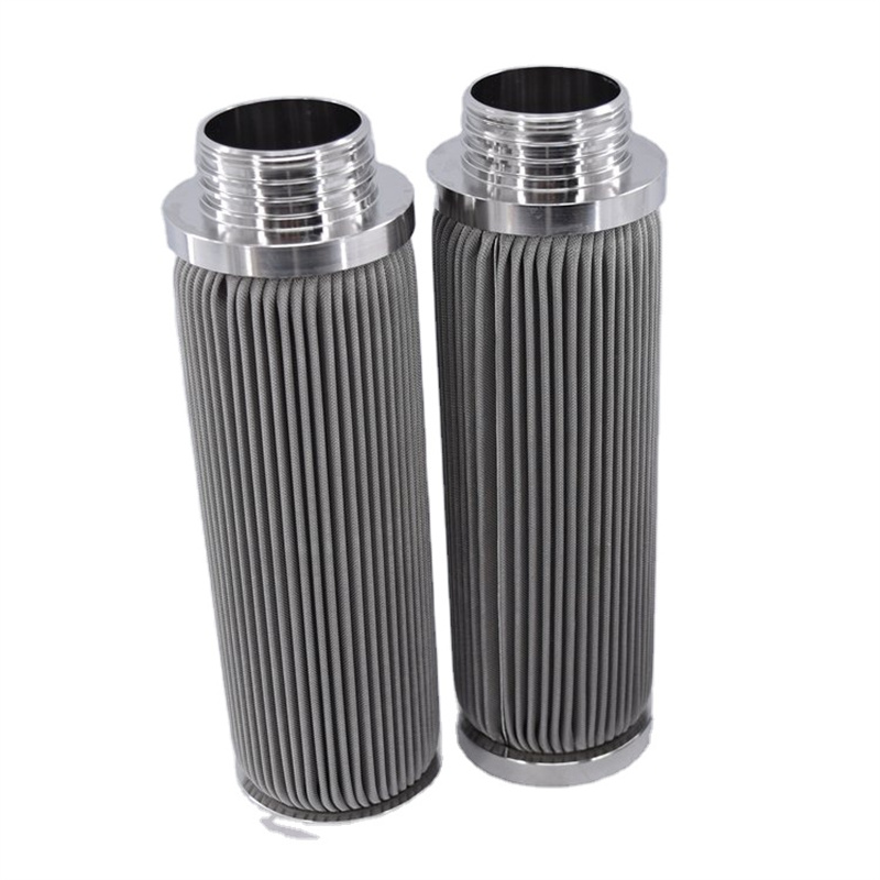 Stainless Steel Polymer melt pleated candle filter