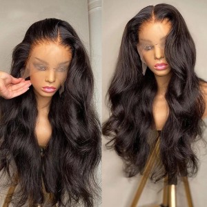 Affordable Lace Front Wigs Body Wave Real Black Hair Wigs