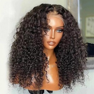 Kinky Curly Lace Front Wigs Natural Density Human Virgin Hair Wigs