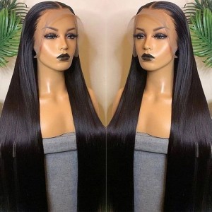 Transparent Lace Front Wig 100 Virgin Brazilian Human Hair Wigs