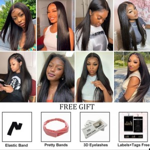 Wholesale 13×6 Lace Frontal Double Drawn Straight Wig For Black Women
