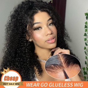 Ready To Go 13×4 HD Lace Frontal Kinky Curly Wig For Women