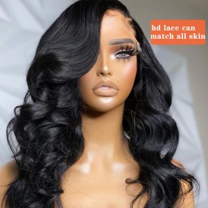 Transparent Body Wave Lace Front Wig With Baby Hair