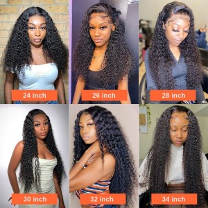 Wet and wavy 13×4 lace front water wave human hair wigs
